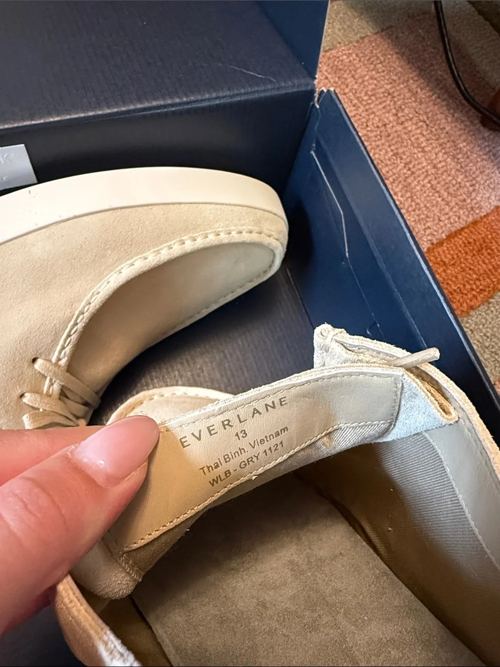Men's Casual Suede Lace-Up Shoes in Beige